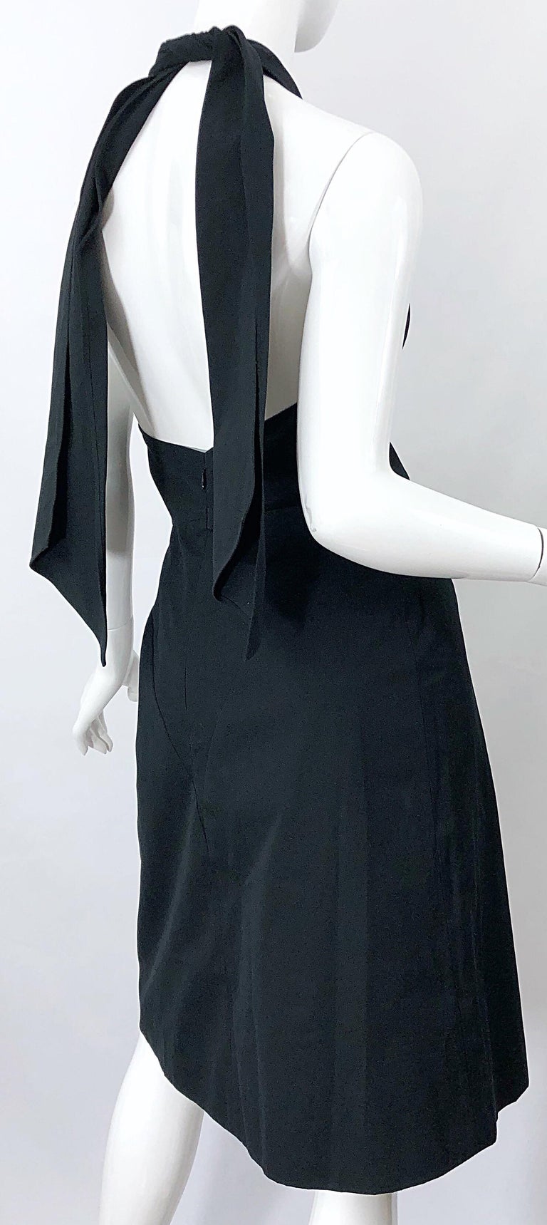 50s halter neck dress 50s A-Line Dress Retro Vintage 1950s Cocktail Dress Dailywear Dress Party Costume Flare Dress Women's Costume Vintage Cosplay Party / Evening Dress