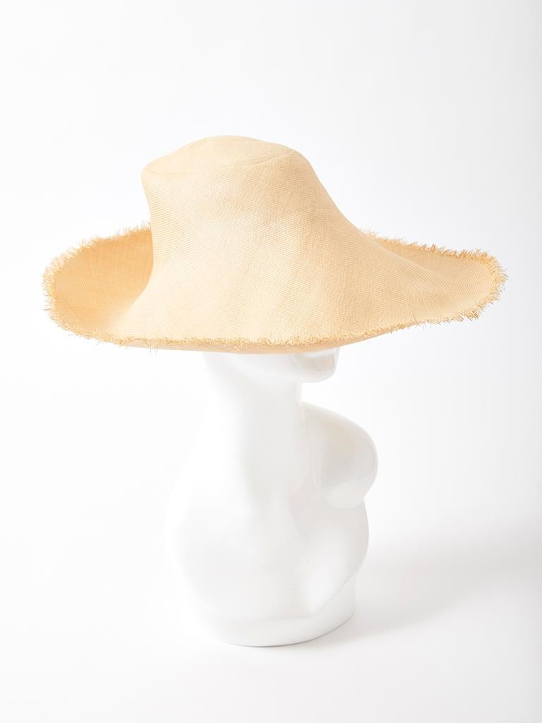 Orange Yves Saint Laurent Straw Hat