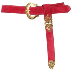 Yves Saint Laurent Suede Belt Circa 1980’s