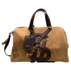 Yves Saint Laurent Suede and Leather Weekend Bag at 1stDibs | yves ...