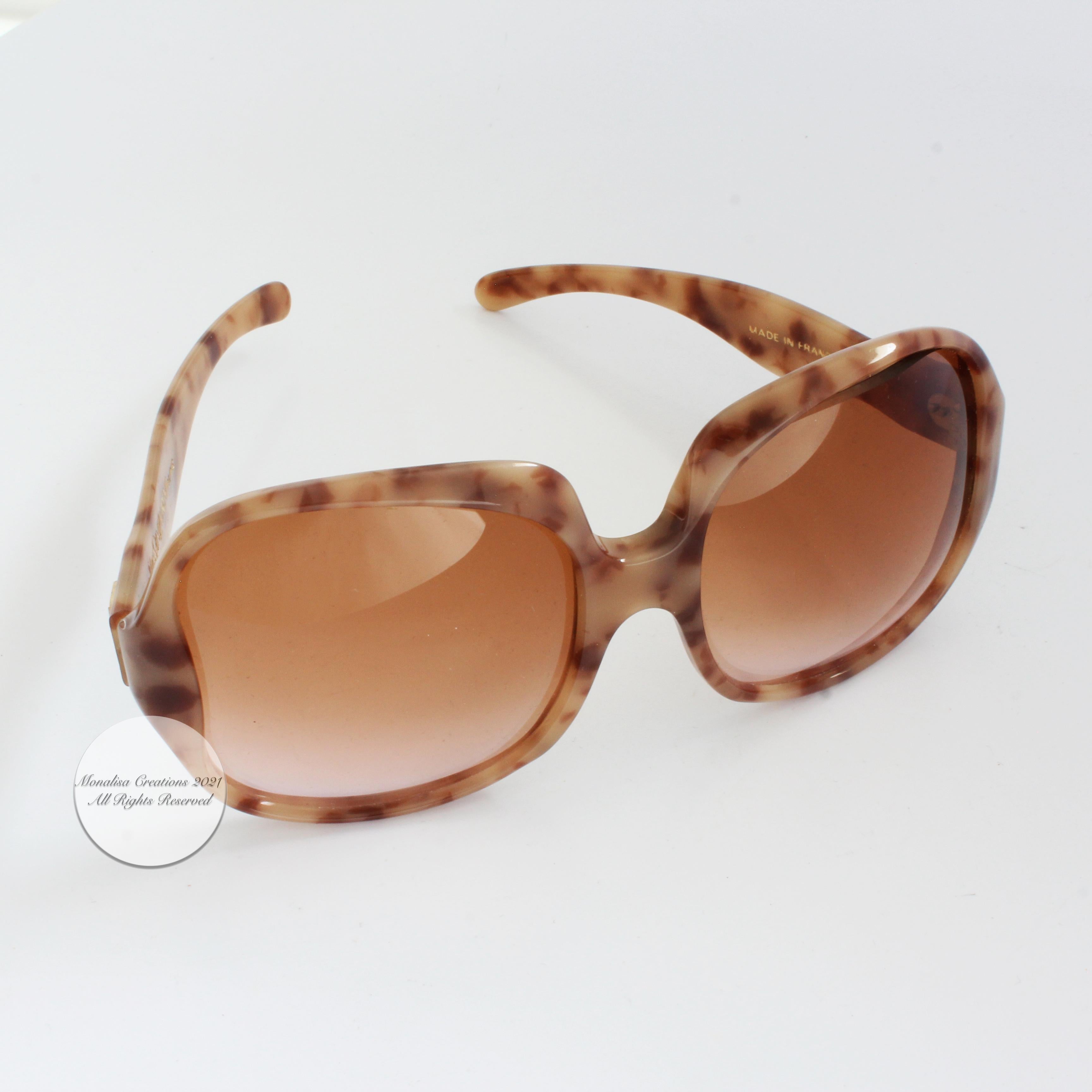 Yves Saint Laurent Sunglasses Large Tortoise Frames Vintage For Sale at  1stDibs