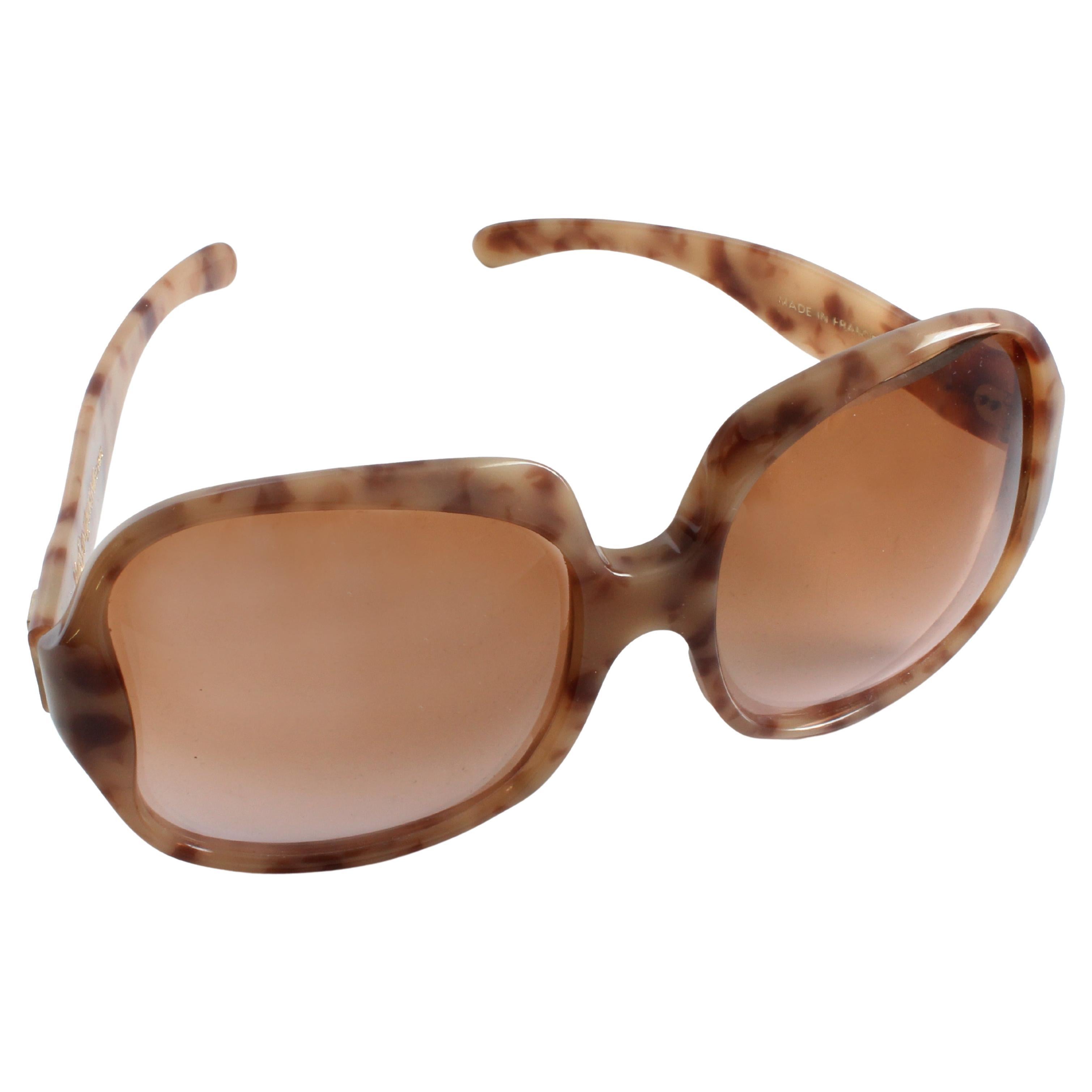 Yves Saint Laurent Sunglasses Large Tortoise Frames Vintage 