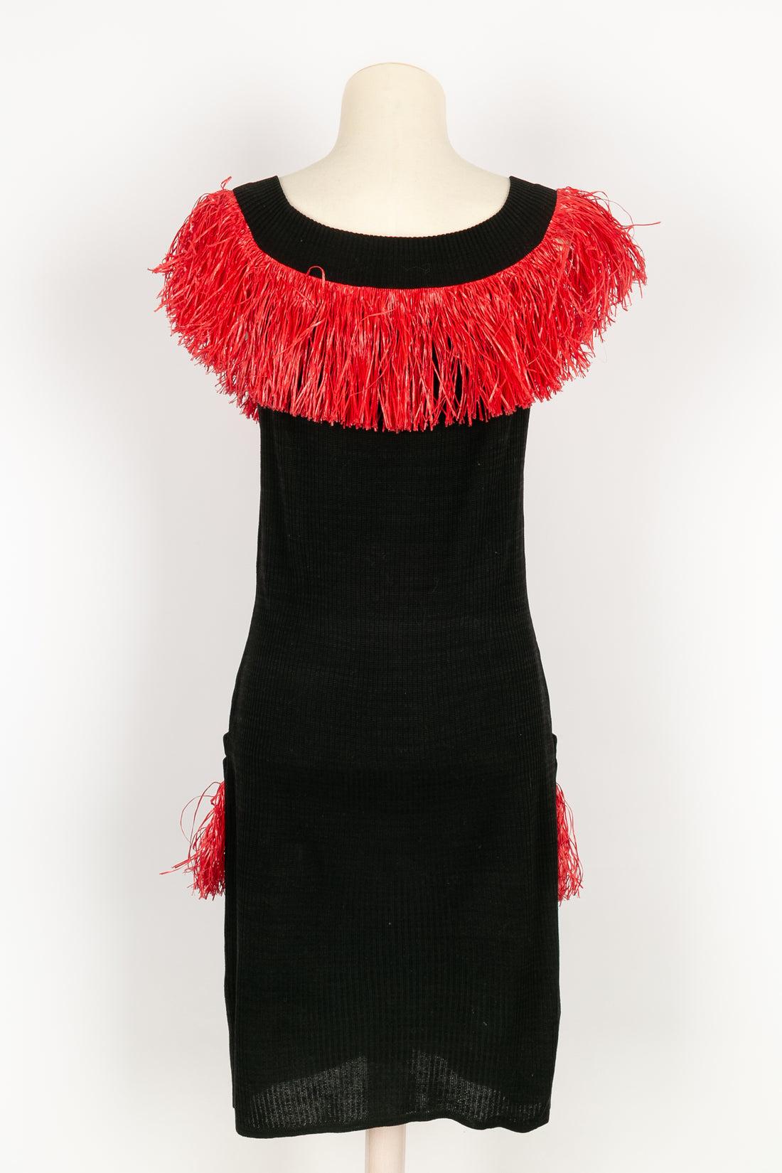 Black Yves Saint Laurent Sweater Dress Spring-Summer, 1988 For Sale