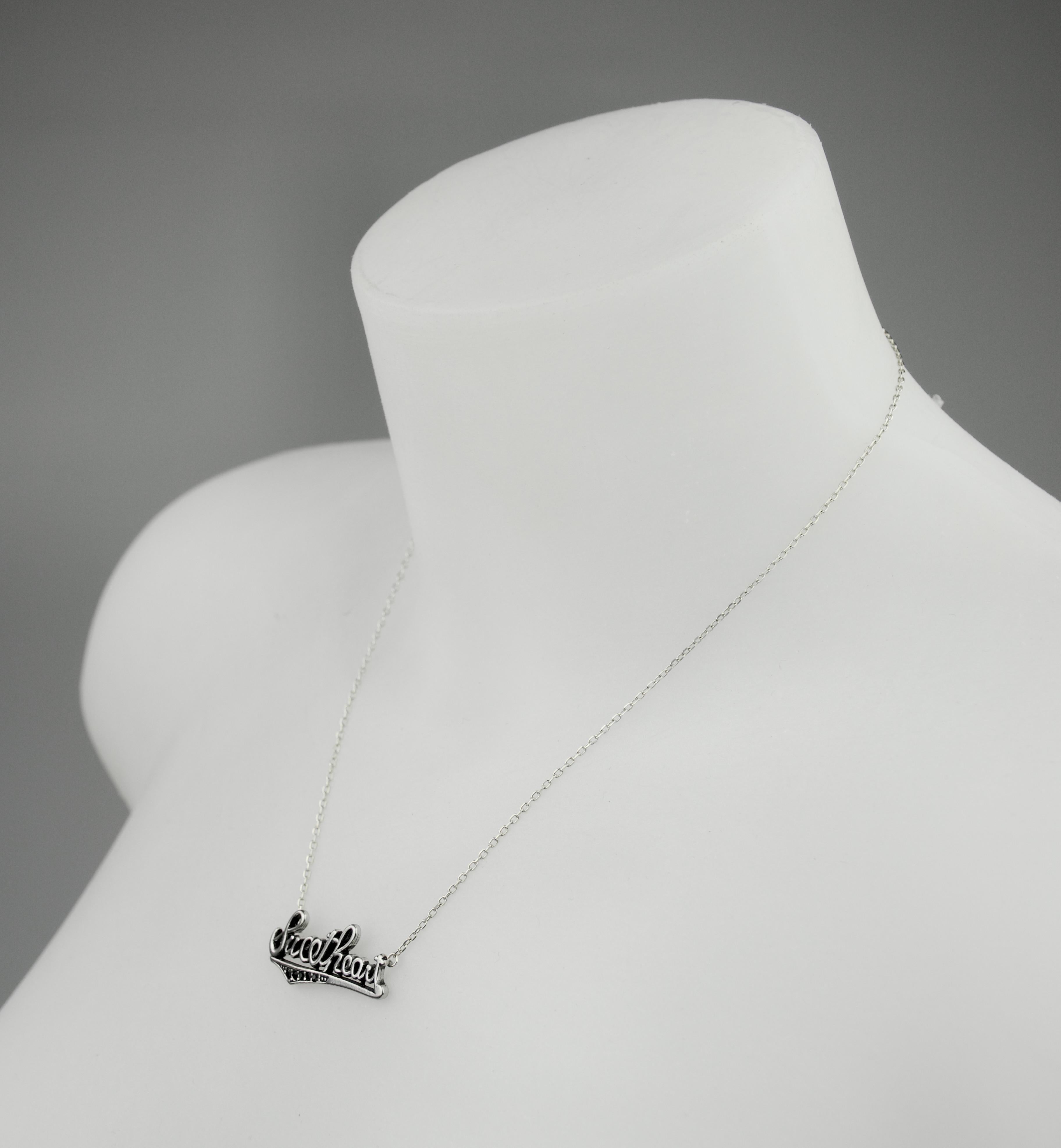 da uomo o donna Yves Saint Laurent, Collana a cuore, Argento 45cm in vendita