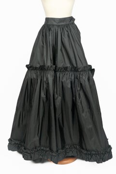 Yves Saint Laurent taffeta maxi skirt