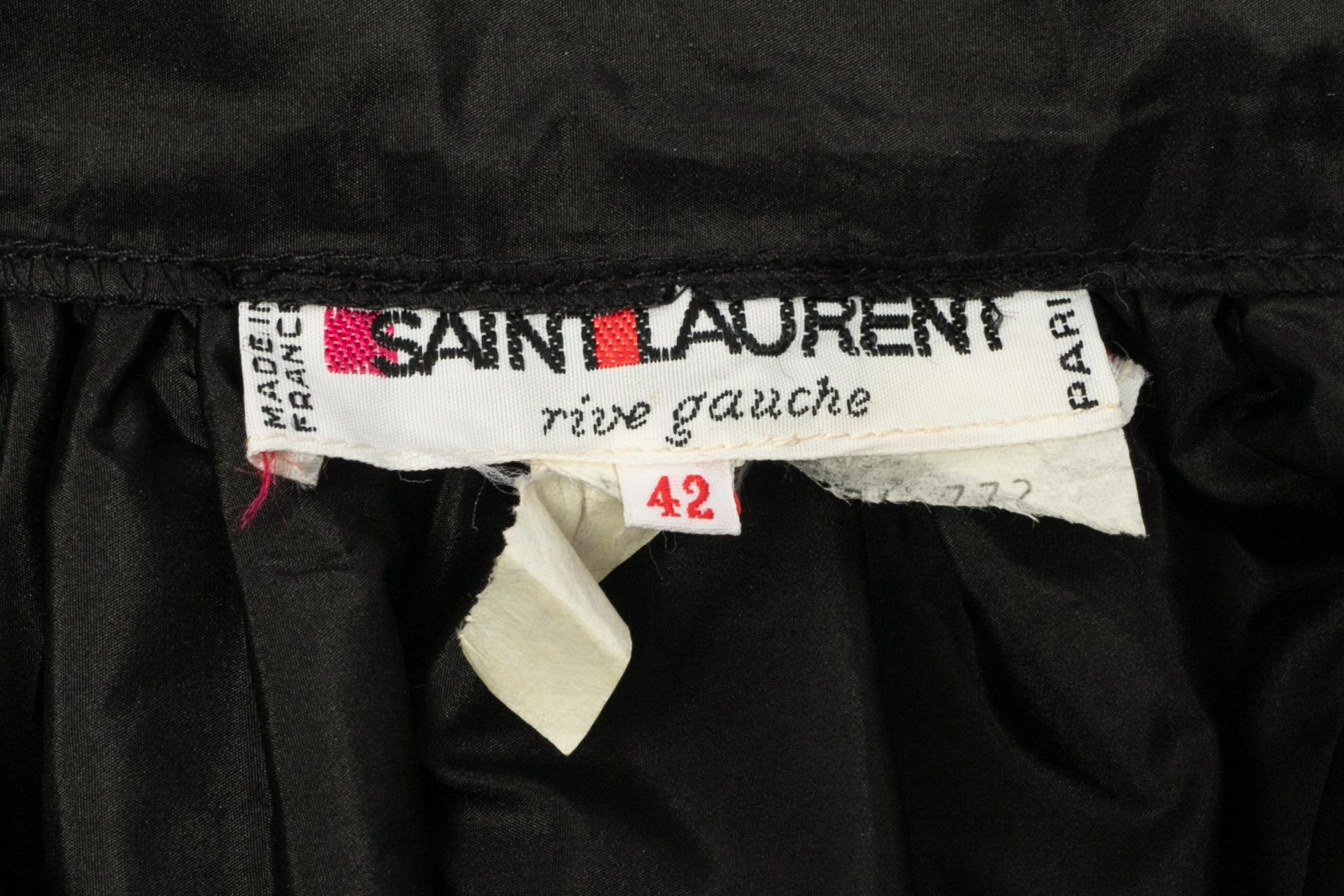 Maxi gonna in taffetà di Yves Saint Laurent in vendita 3