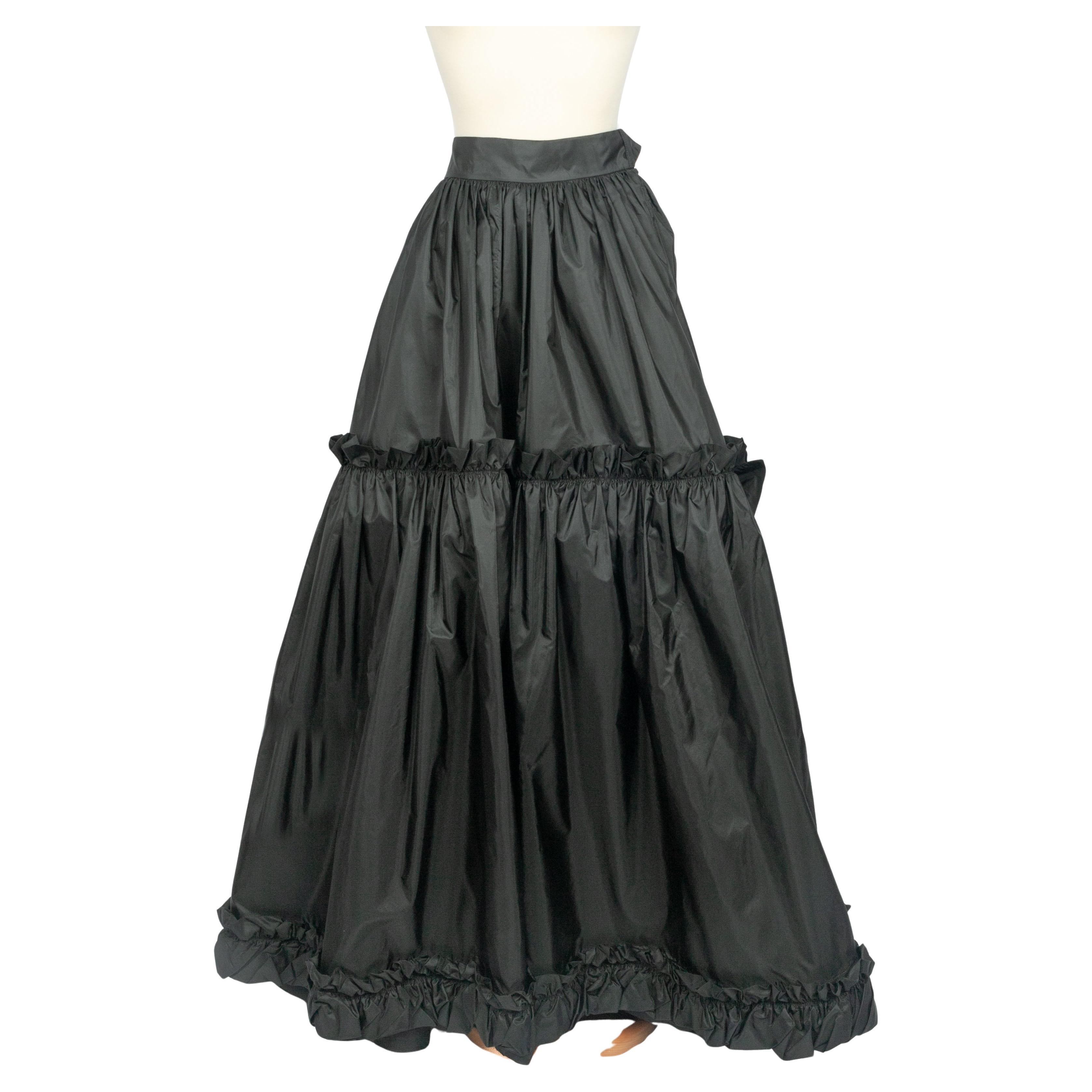 Yves Saint Laurent taffeta maxi skirt