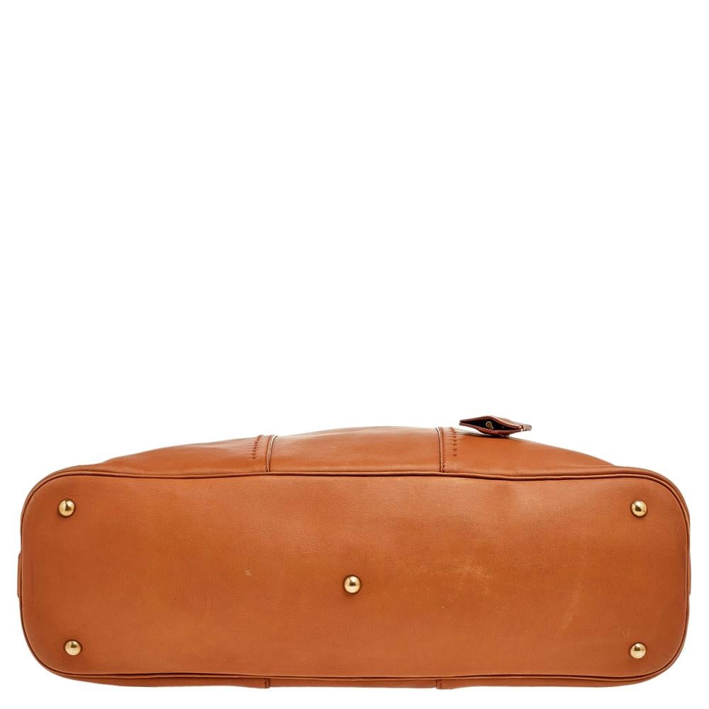 Yves Saint Laurent Tan Leather Large Muse Satchel 2