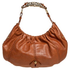 Yves Saint Laurent Tan Leather Vincennes Mombasa Hobo