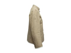 Yves Saint Laurent Tan Linen Jacket
