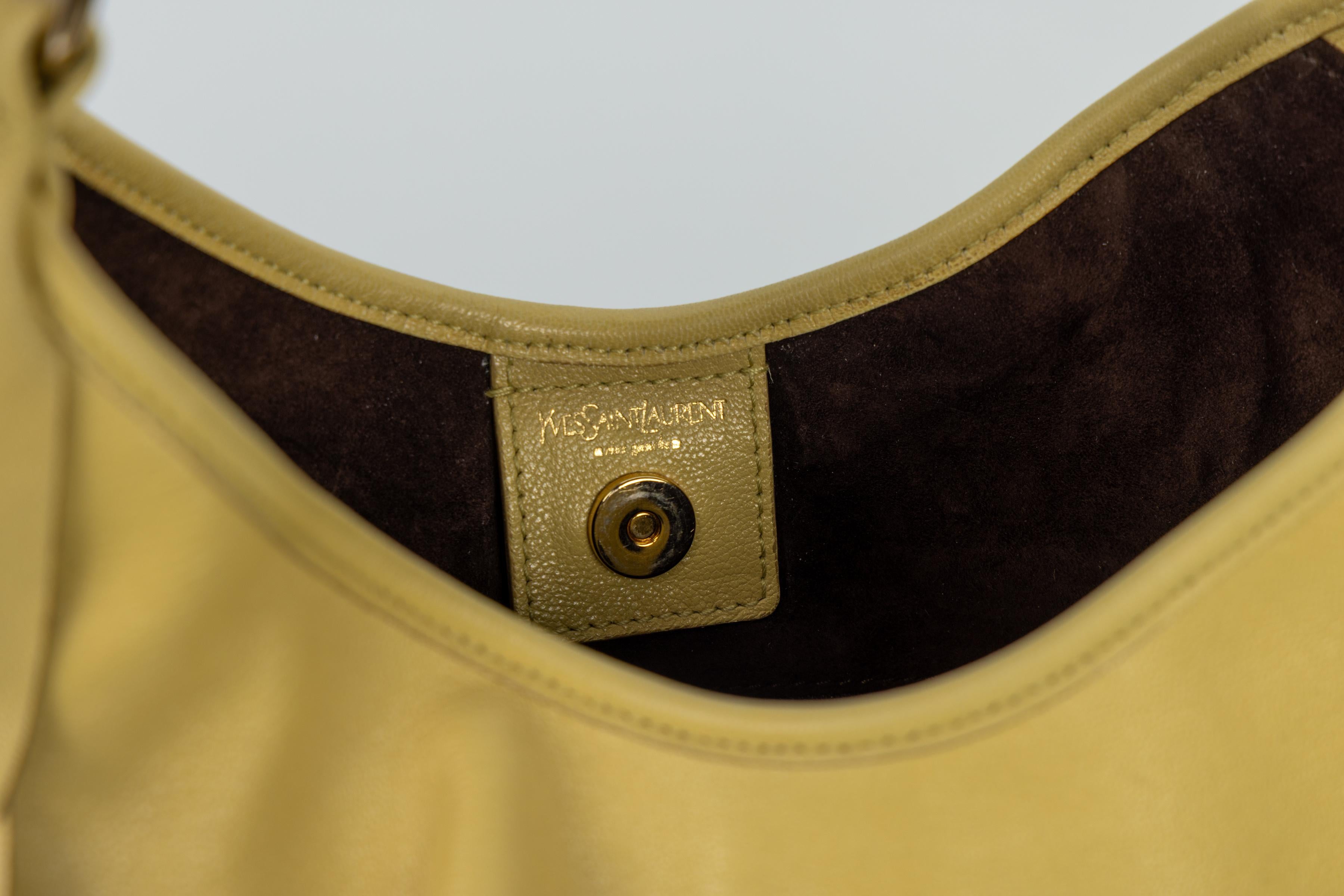 Sac Mombasa en cuir jaune Yves Saint Laurent Tom Ford for Yves Saint Laurent, 2004 en vente 3