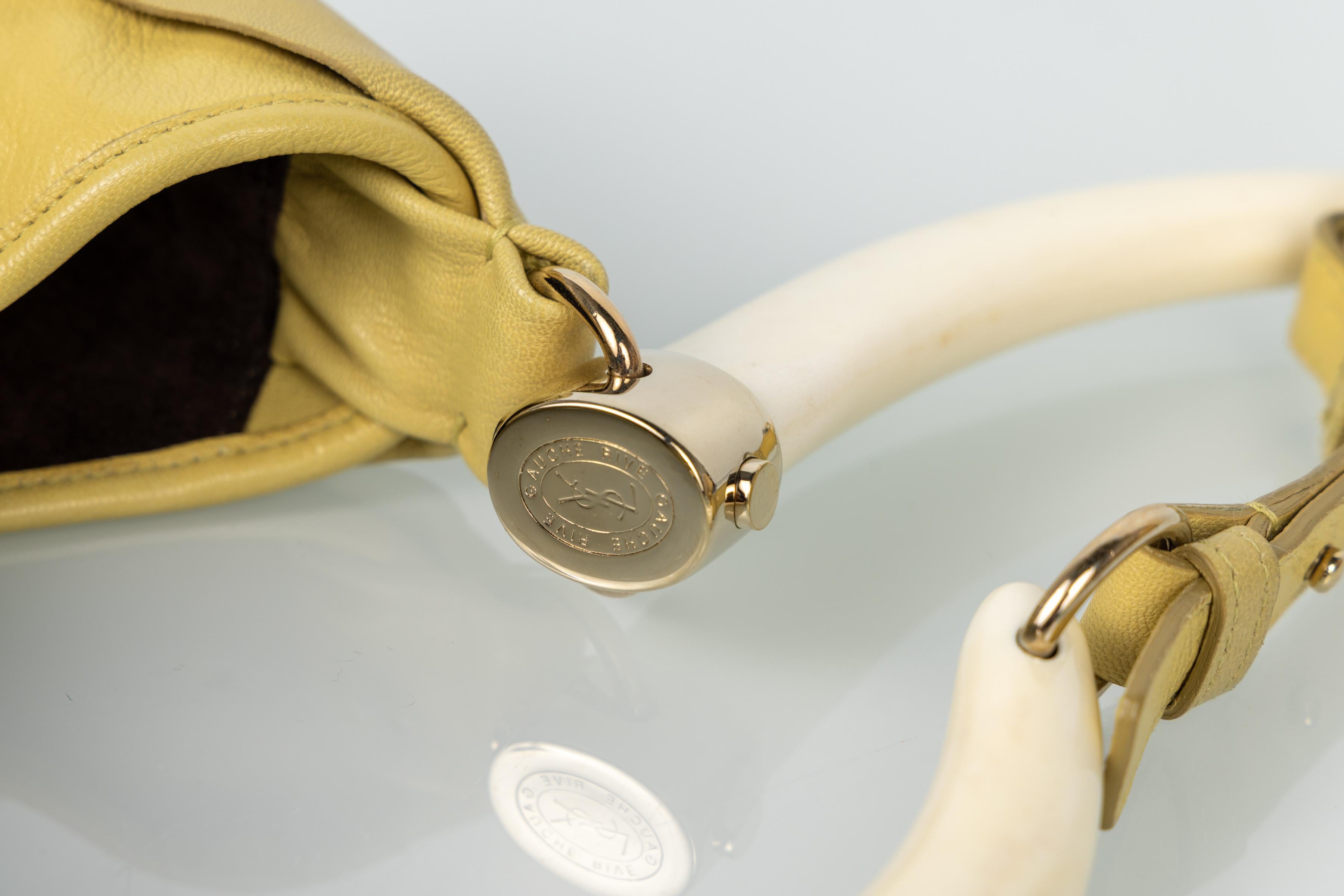 Sac Mombasa en cuir jaune Yves Saint Laurent Tom Ford for Yves Saint Laurent, 2004 en vente 4