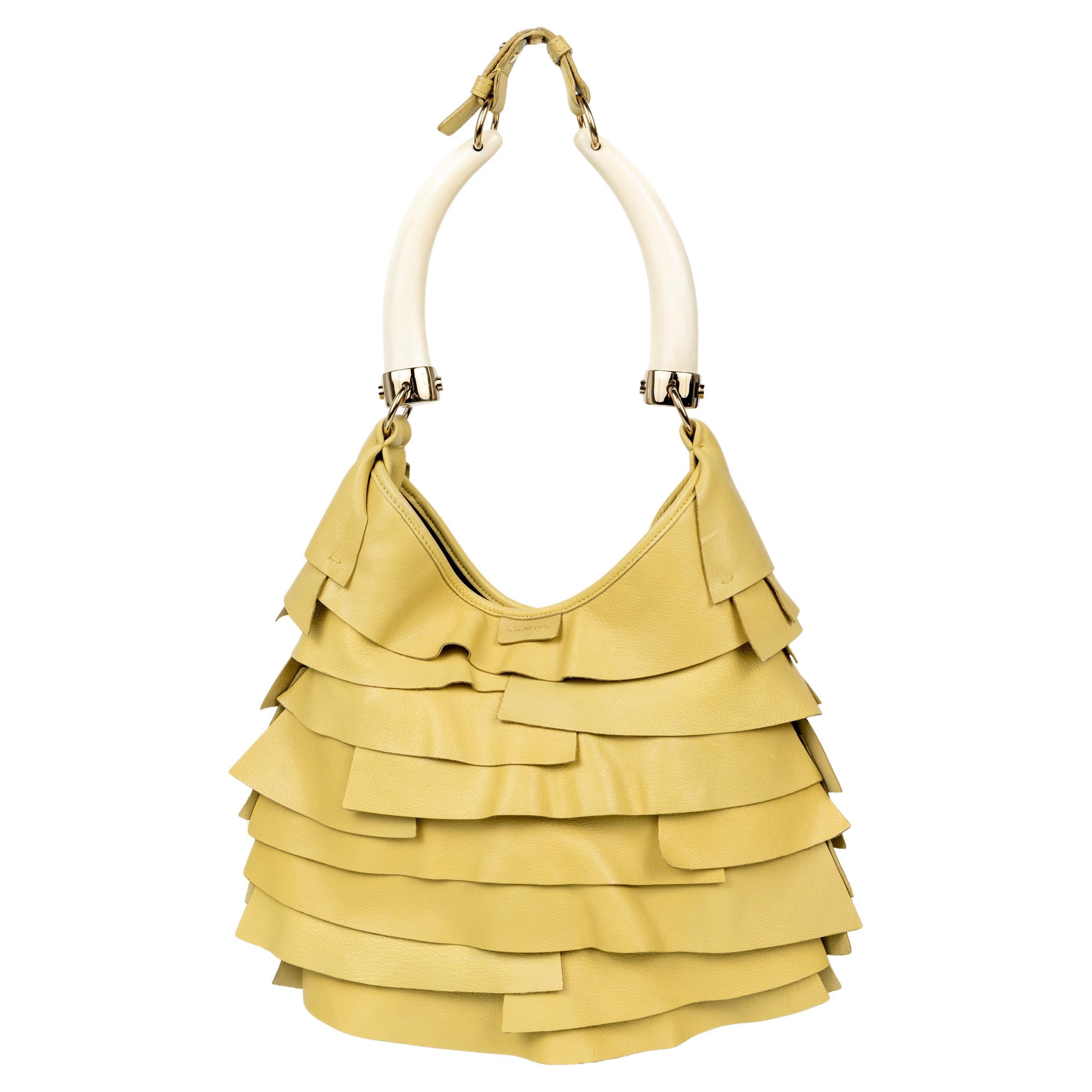 Sac Mombasa en cuir jaune Yves Saint Laurent Tom Ford for Yves Saint Laurent, 2004