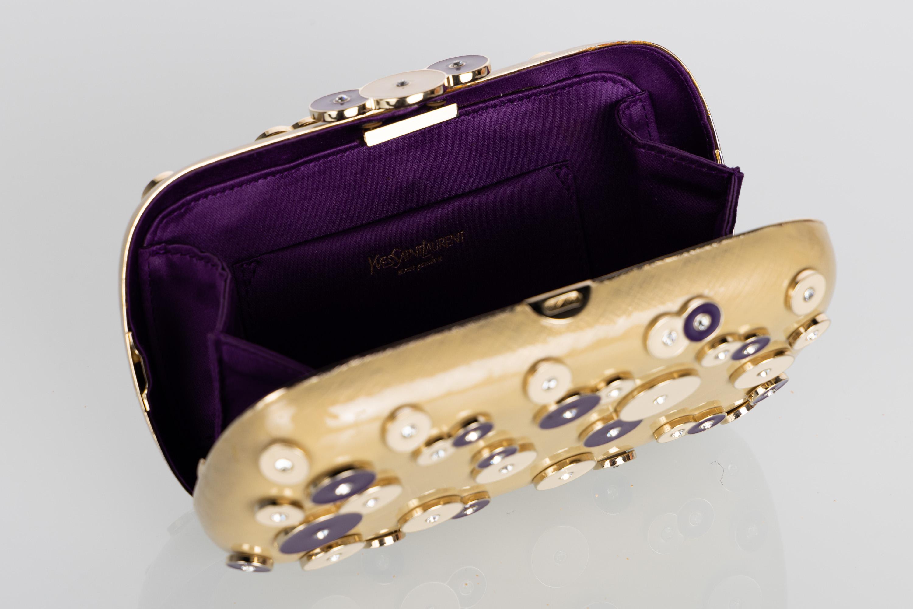 Yves Saint Laurent Tom Ford Enamel Clutch For Sale 6