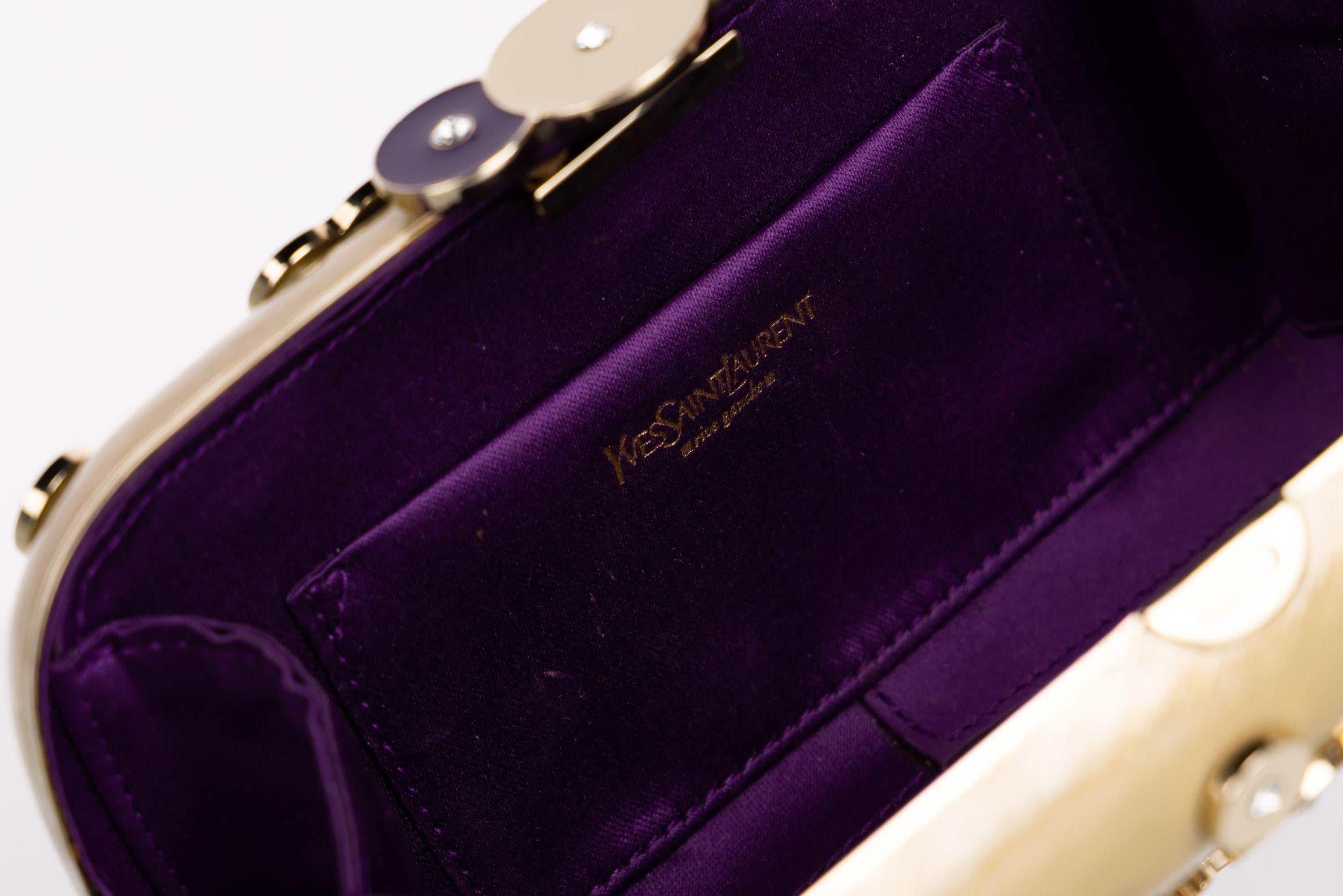 Yves Saint Laurent Tom Ford Enamel Clutch For Sale 8