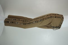 Yves Saint Laurent Tom Ford Khaki Leopard Lace Pants