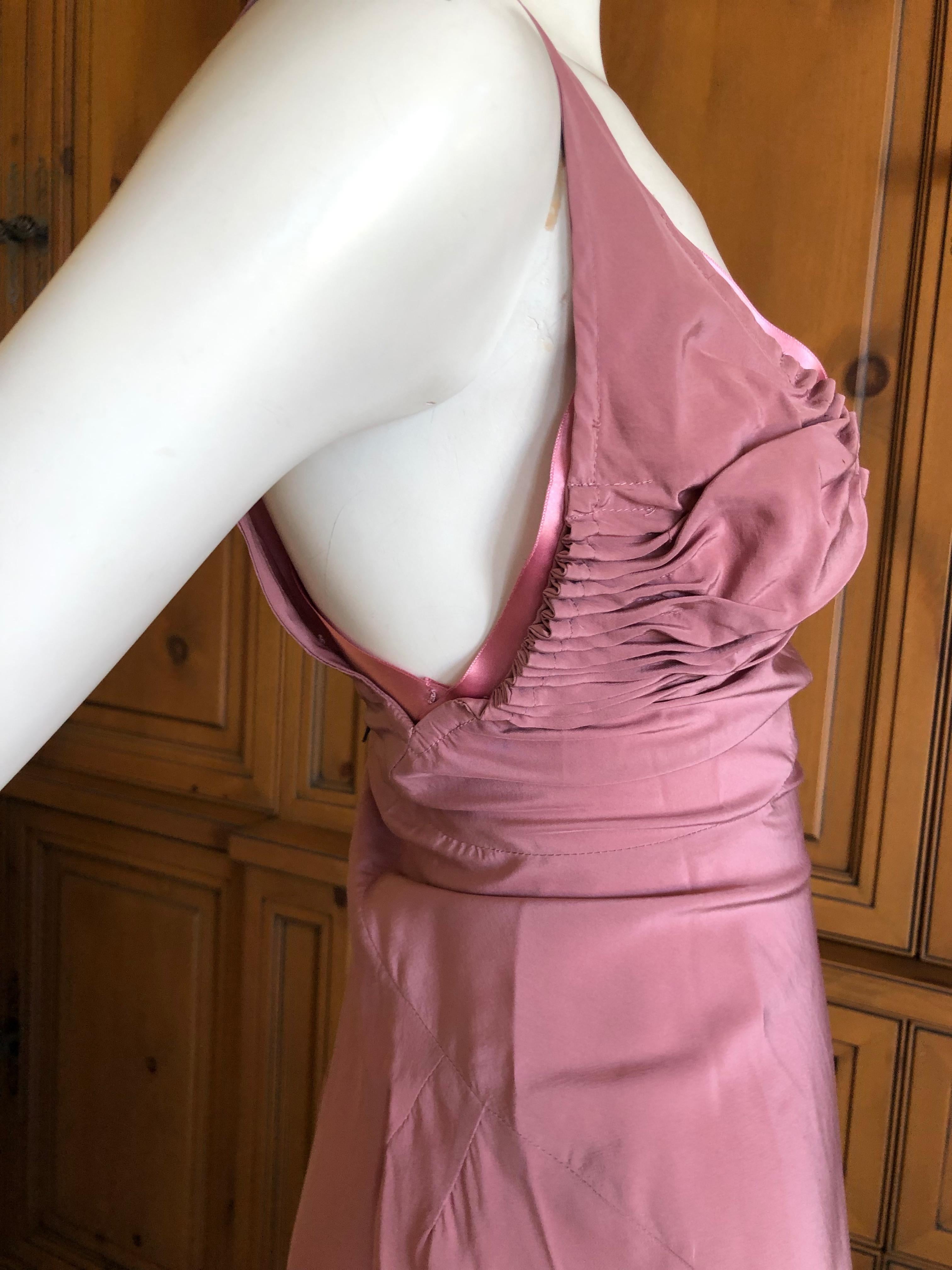 Women's Yves Saint Laurent Tom Ford Mauve Pink Racer Back Evening Dress For Sale