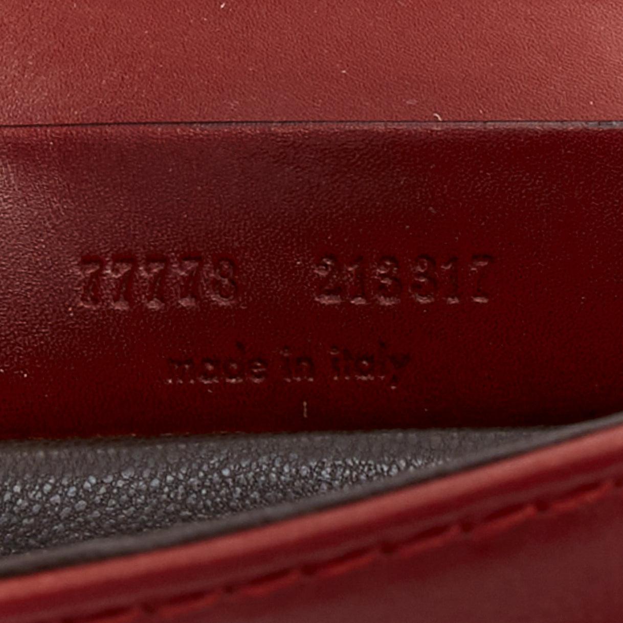 YVES SAINT LAURENT Tom Ford Vintage red calfskin woven applique shoulder bag 8