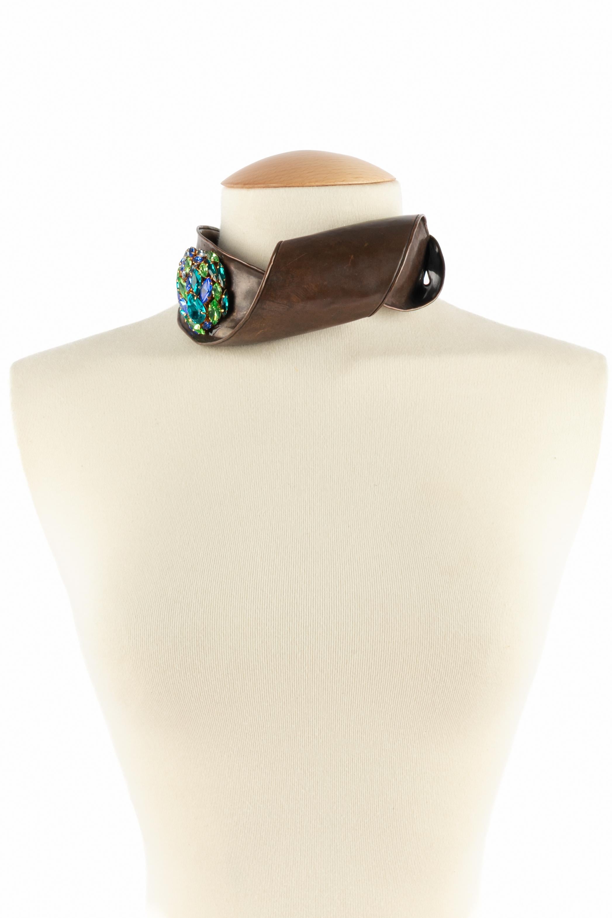 Yves Saint Laurent collana a coppia Haute Couture anni '80/'90 in vendita 5