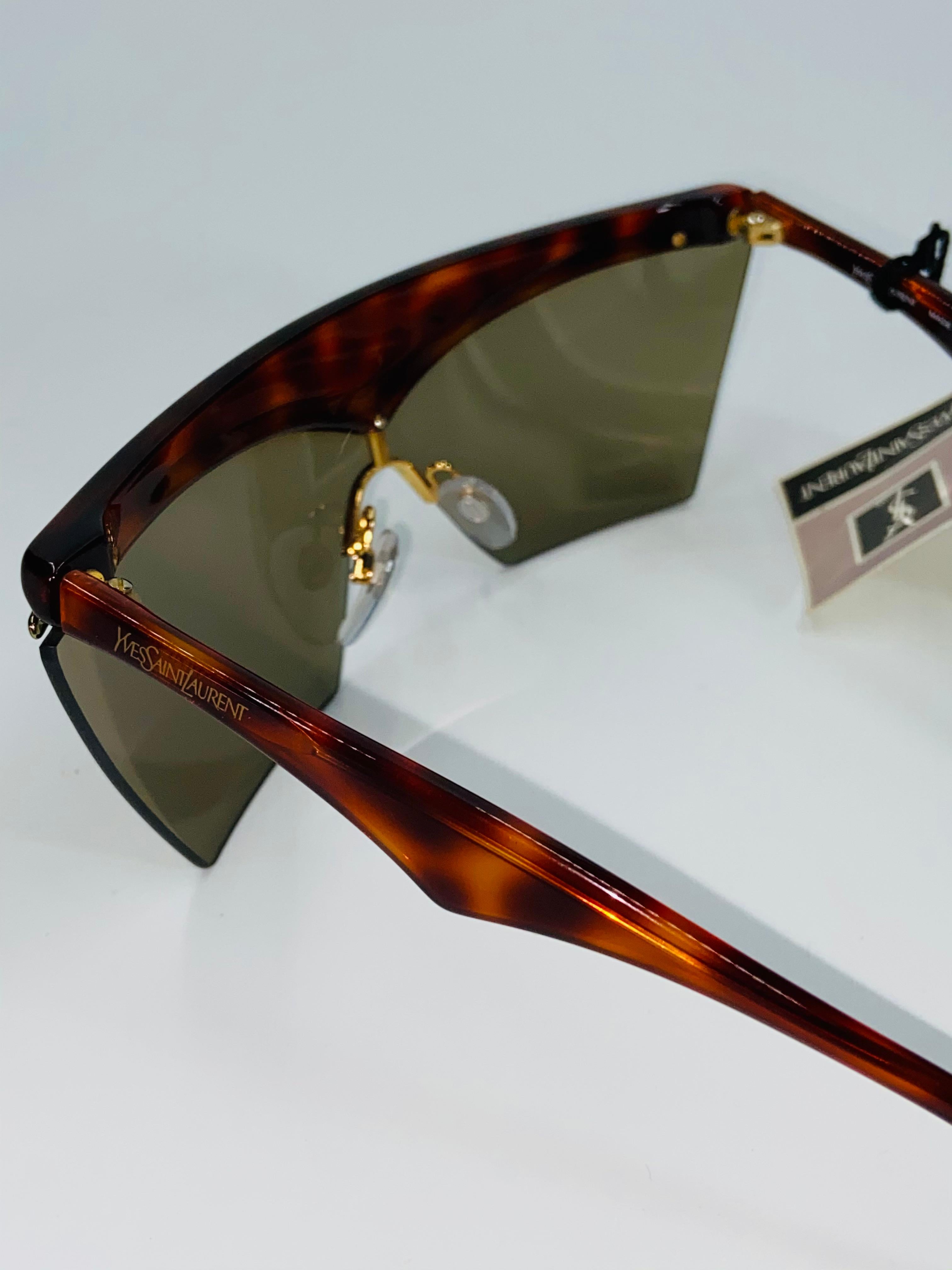 Yves Saint Laurent Tortoise Shell Vintage Sunglasses 3