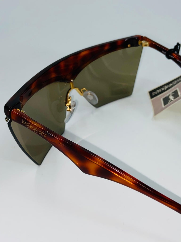 Yves Saint Laurent Tortoise Shell Vintage Sunglasses For Sale at ...