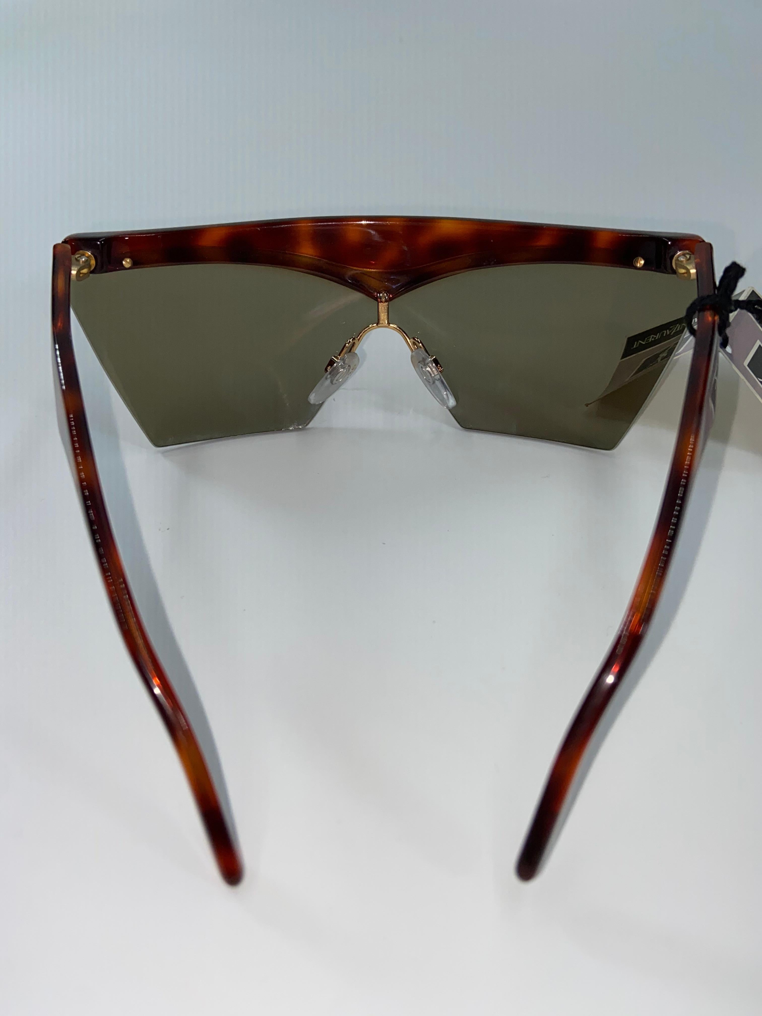 Women's or Men's Yves Saint Laurent Tortoise Shell Vintage Sunglasses