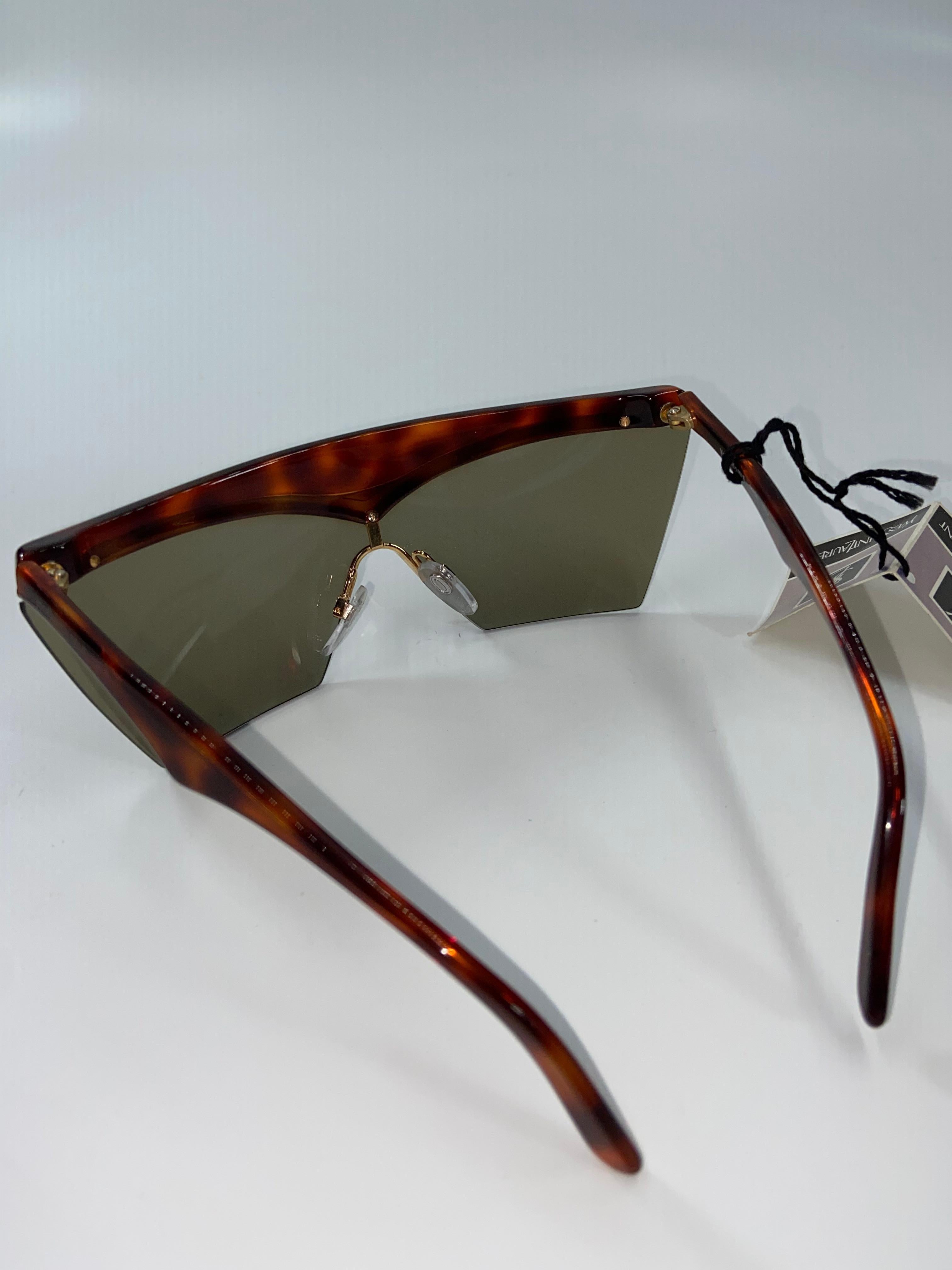 Yves Saint Laurent Tortoise Shell Vintage Sunglasses 1
