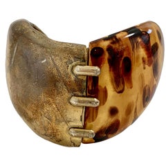 YVES SAINT LAURENT Tortoiseshell And Metal Cuff