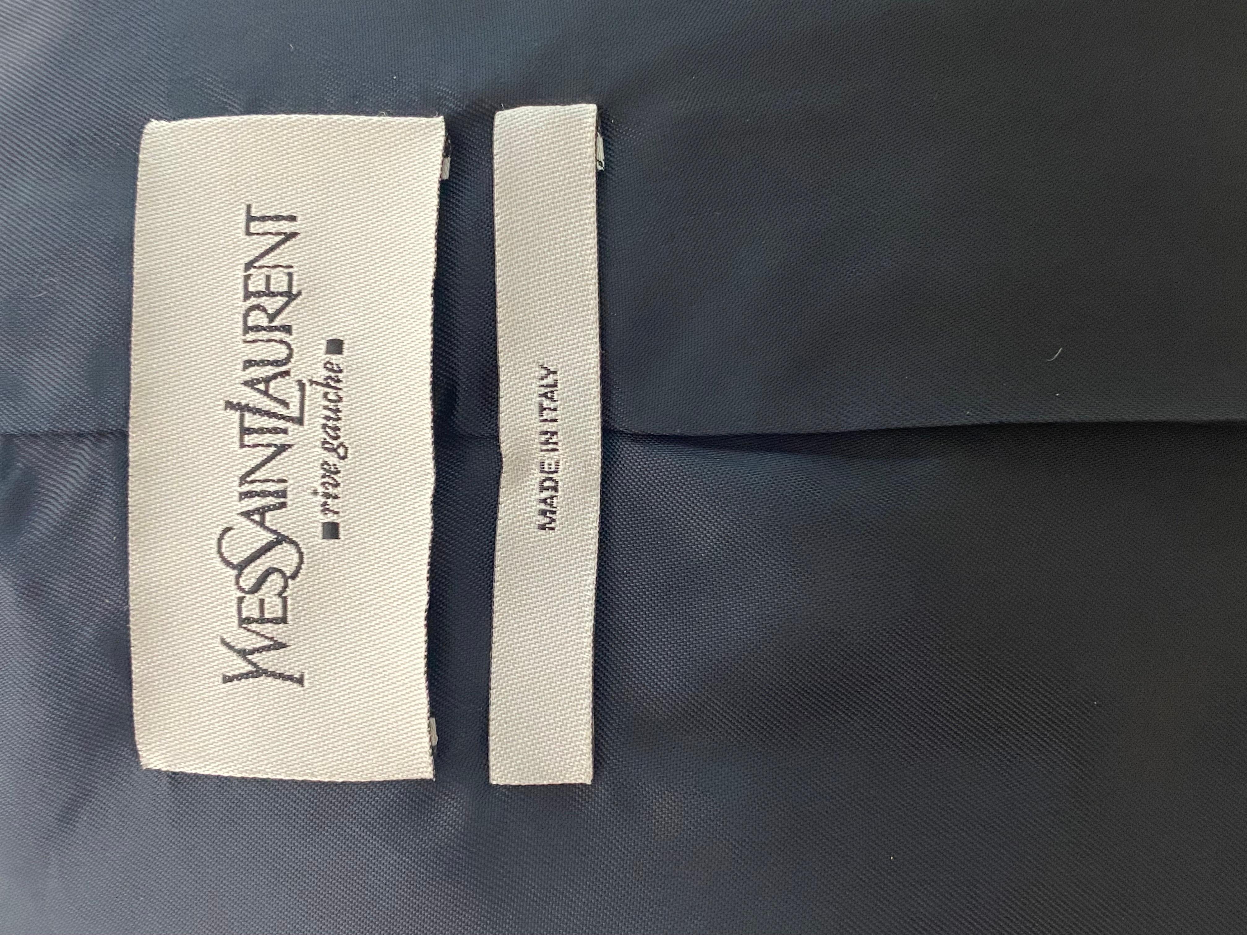 Yves saint laurent trench coat circa 1990 black patent 3