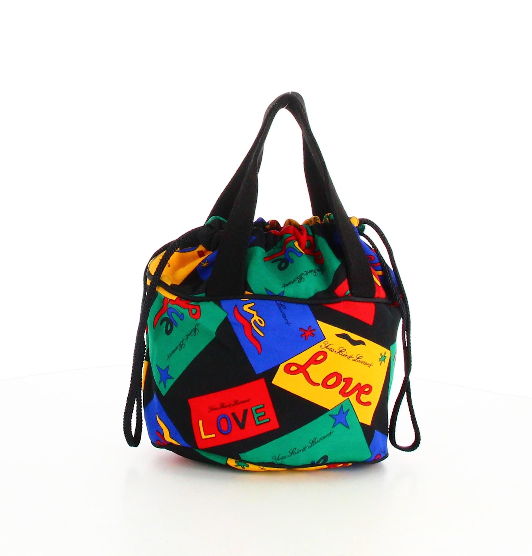 Yves Saint Laurent Tricolor Monogram Mini Handbag For Sale 2