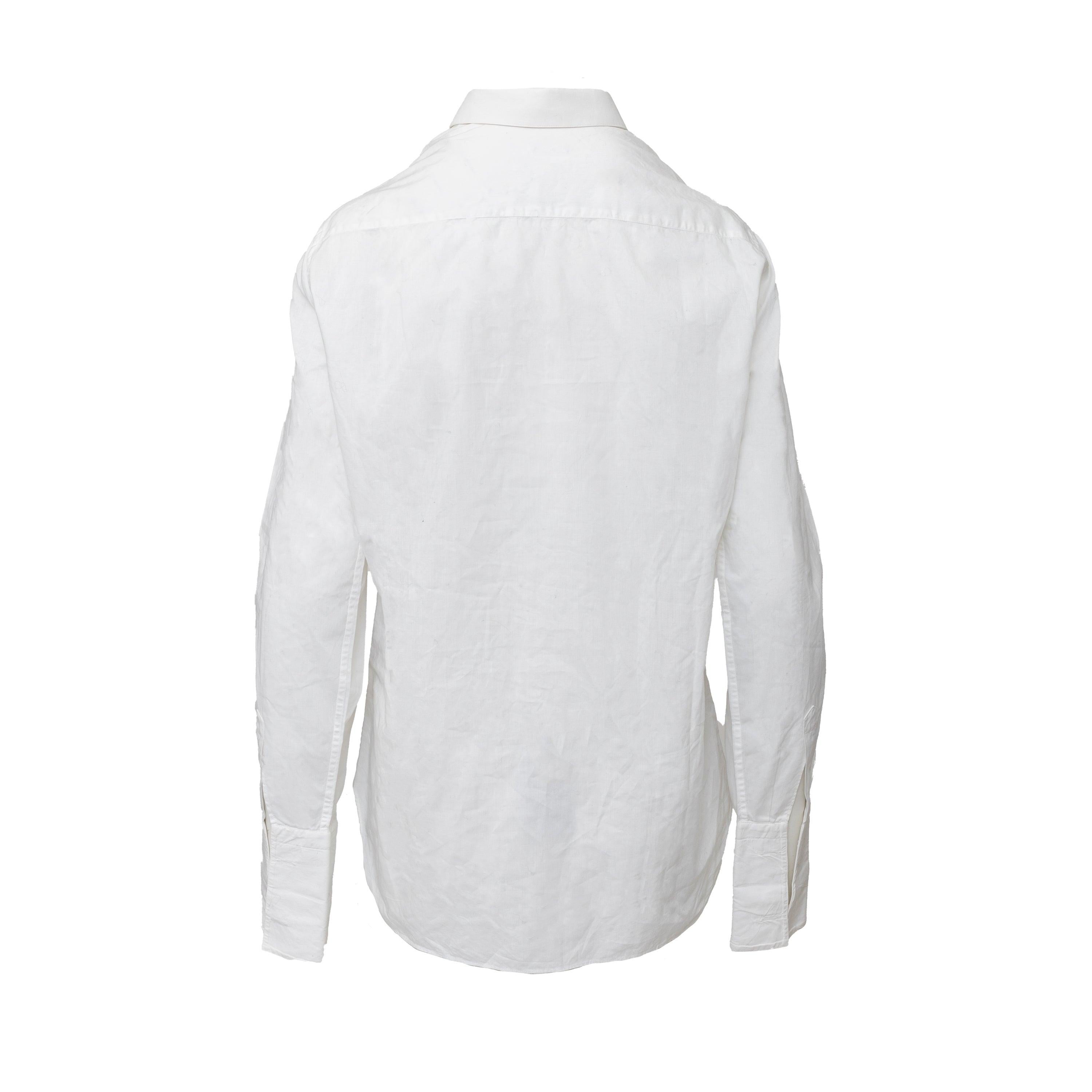 Gray Yves Saint Laurent Tuxedo Shirt - '10s For Sale