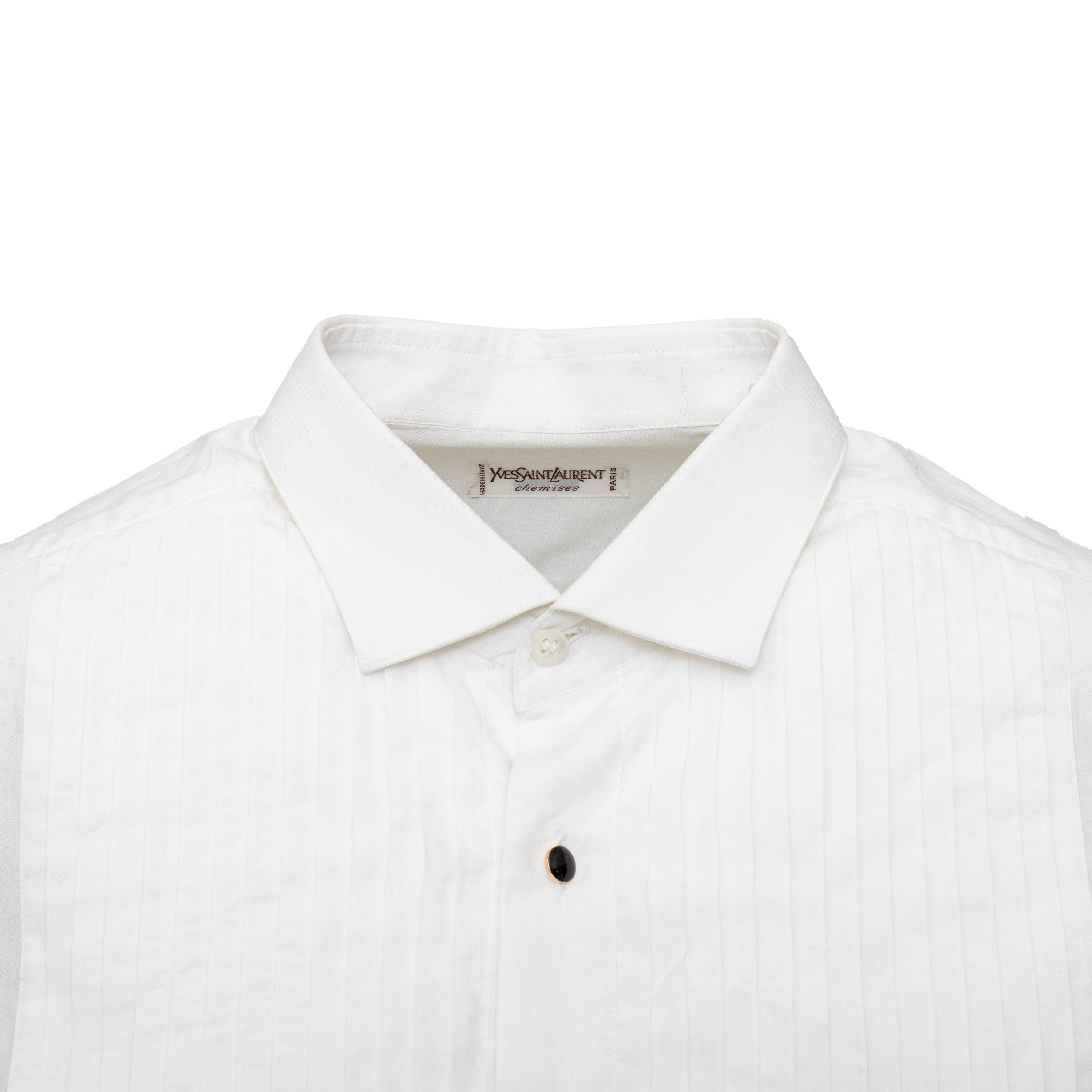 Yves Saint Laurent Tuxedo Shirt - '10s In Good Condition For Sale In Milano, IT