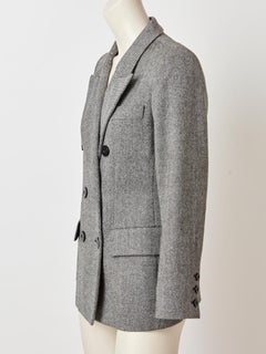 Yves Saint Laurent - Blazer croisé en tweed