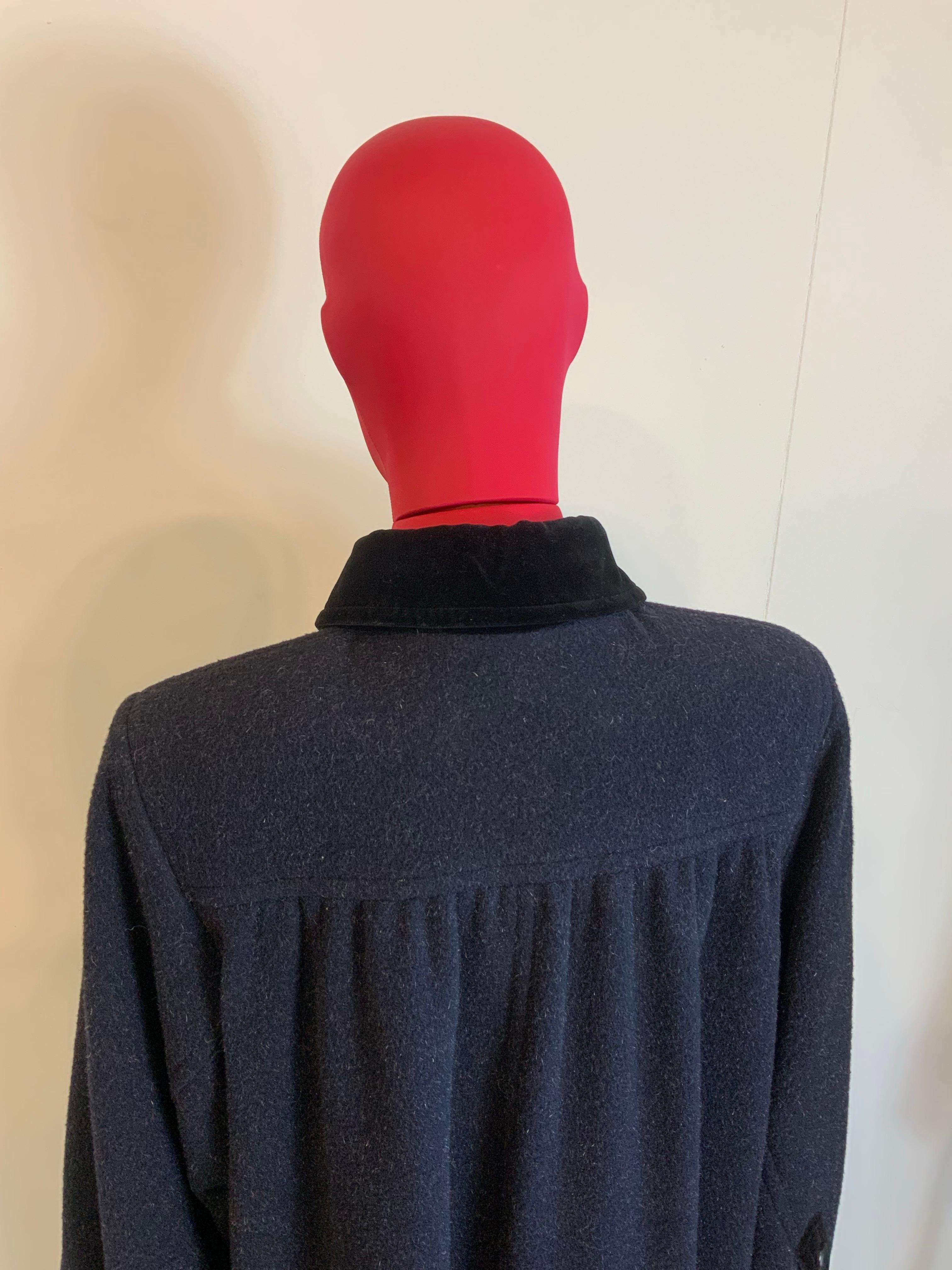 Yves Saint Laurent Variation blue Coat For Sale 2