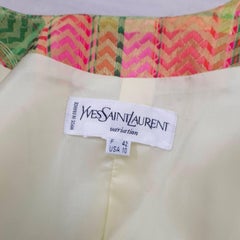Yves Saint Laurent Variation jacket pastel shades late 1990s