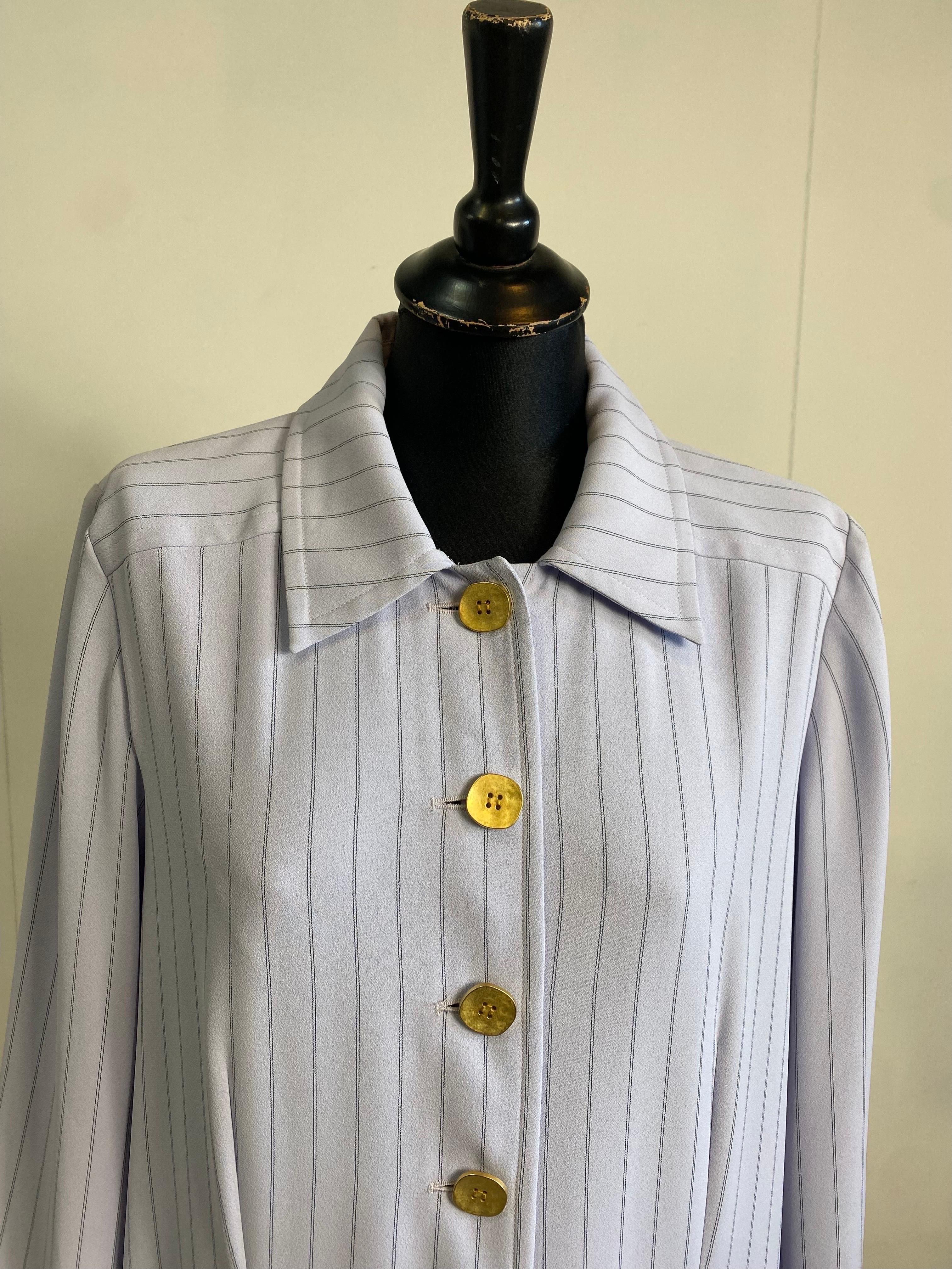 Gray Yves Saint Laurent Variation shirt Dress For Sale