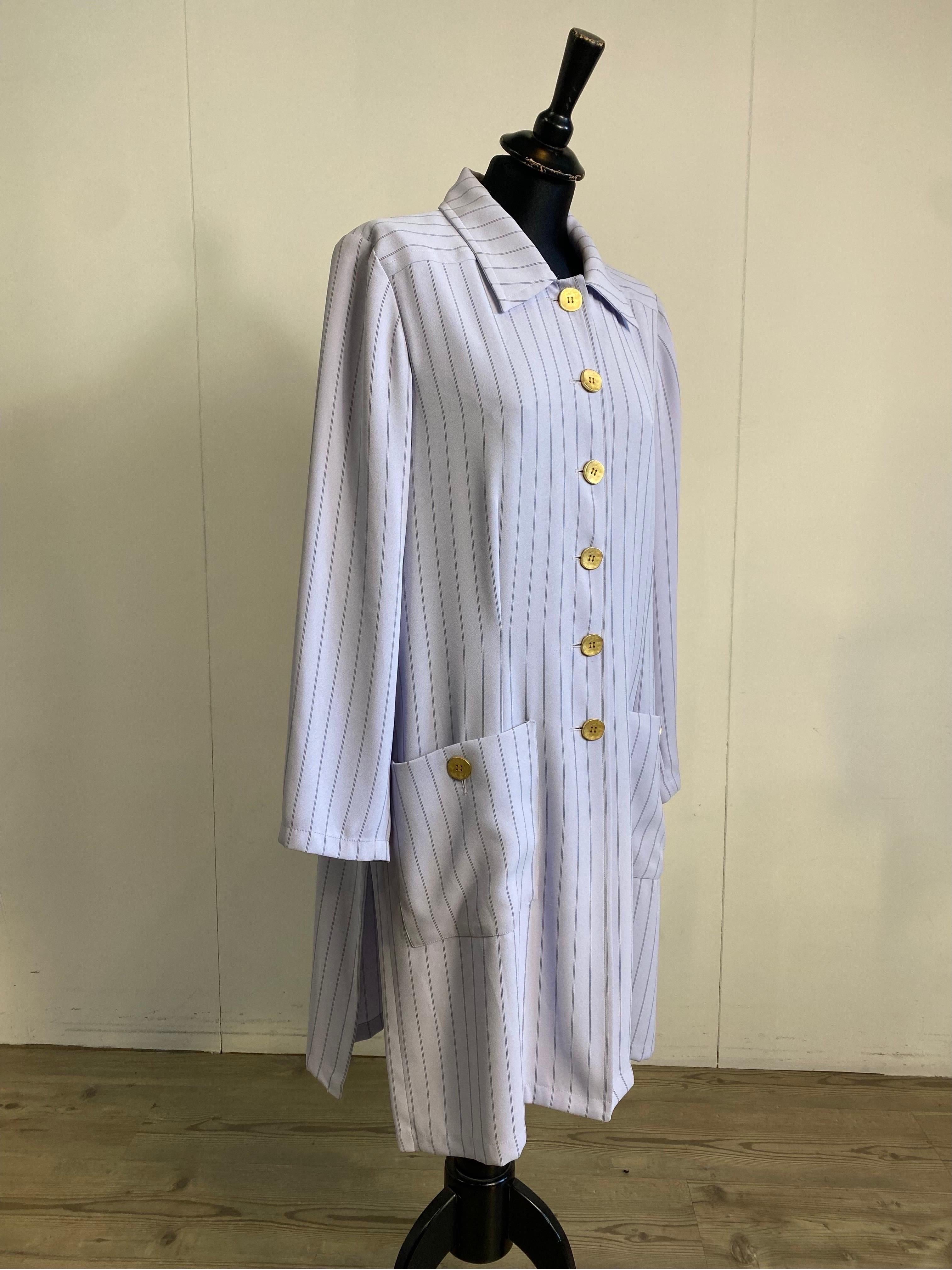 Yves Saint Laurent Variation shirt Dress In Excellent Condition For Sale In Carnate, IT