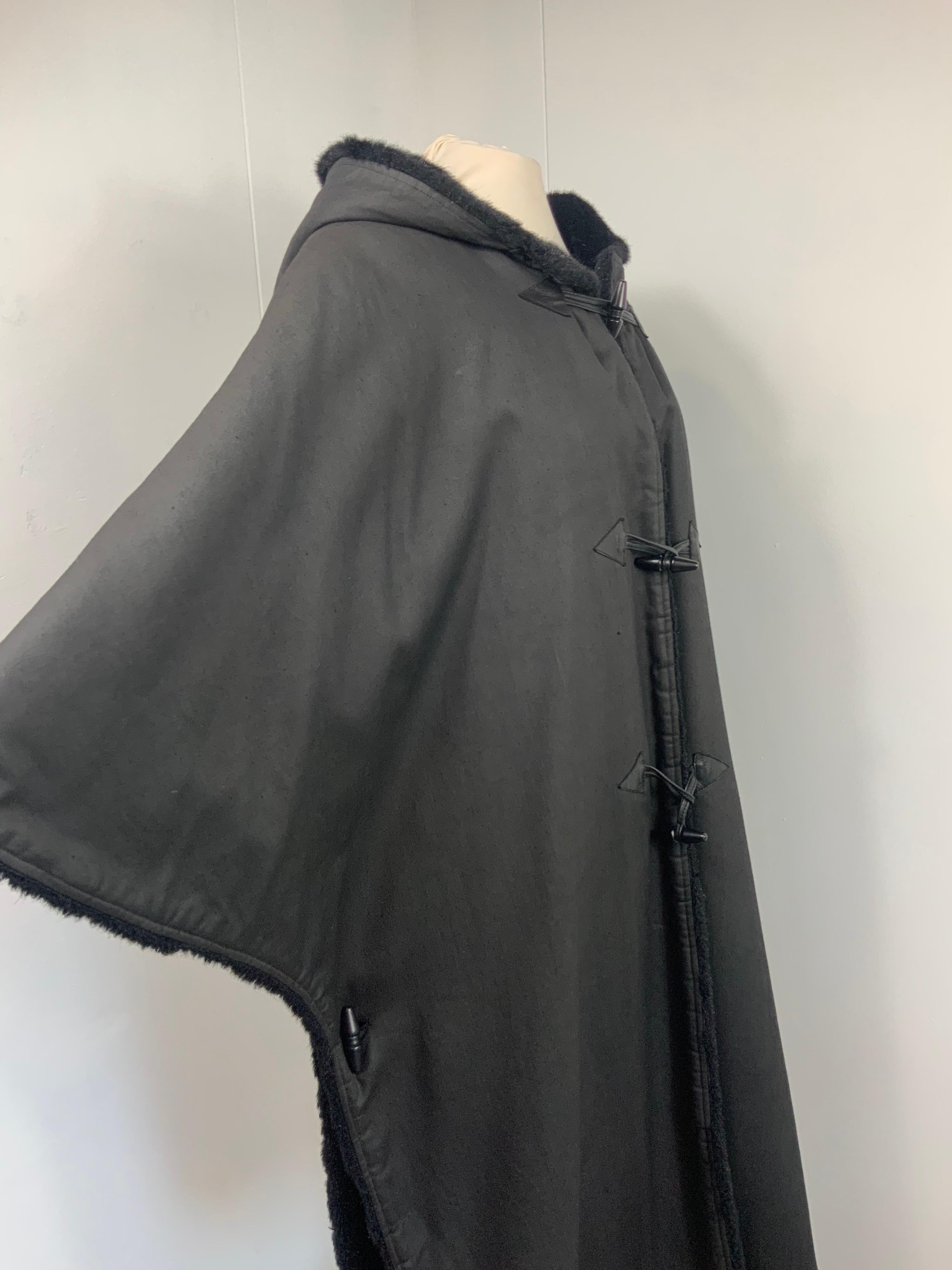 Black Yves Saint Laurent Variation vintage Cloak For Sale