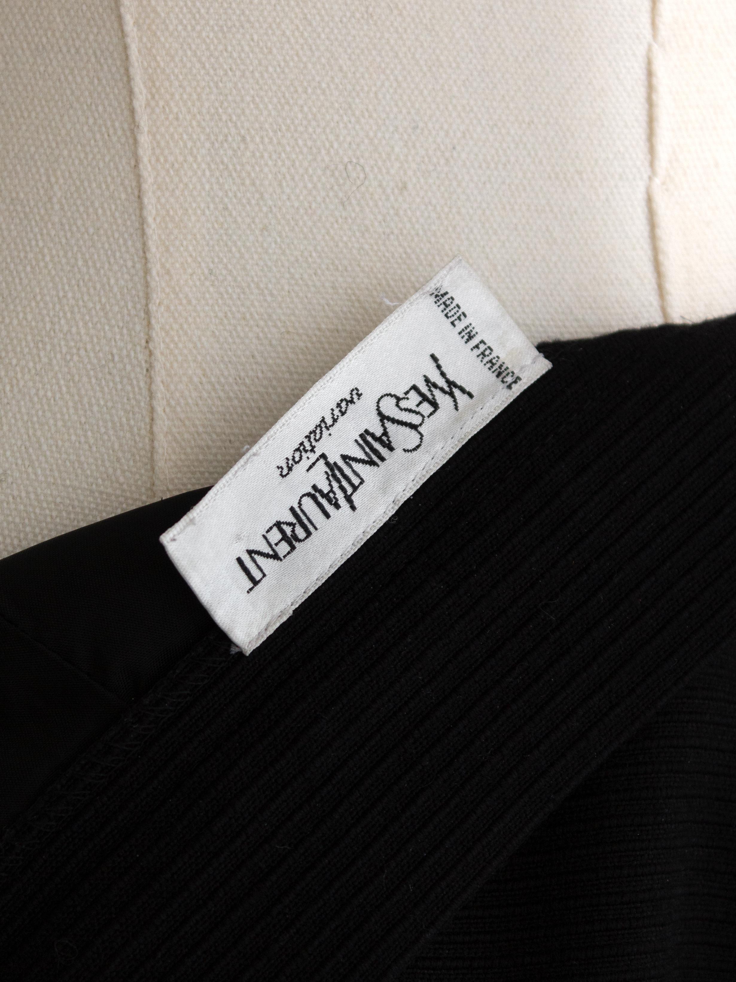 Yves Saint Laurent Variation Vintage S/S 1995 Black Gold Heart Jacket Skirt Suit 11