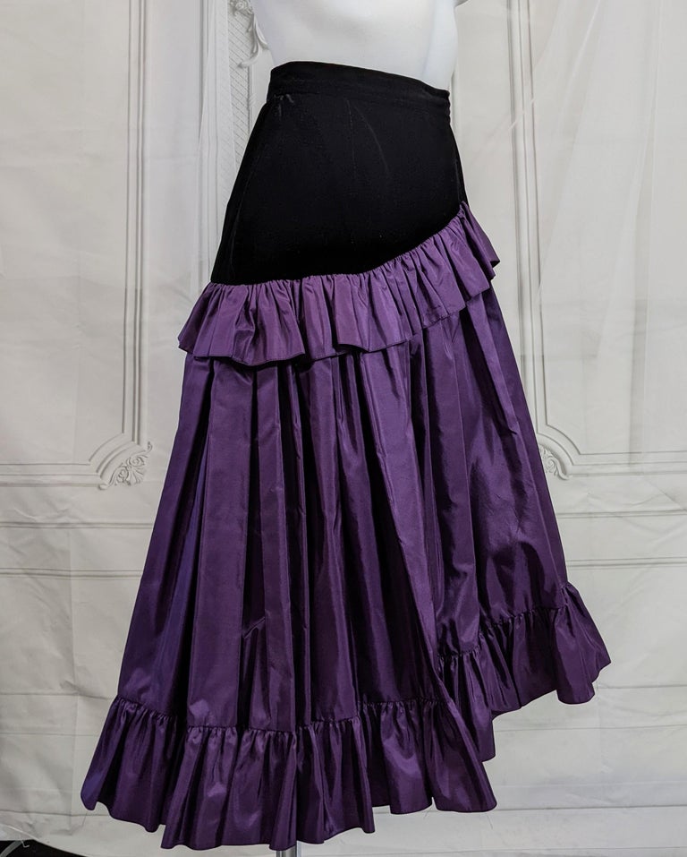 Yves Saint Laurent Velvet and Taffeta Skirt, Russian Collection For ...