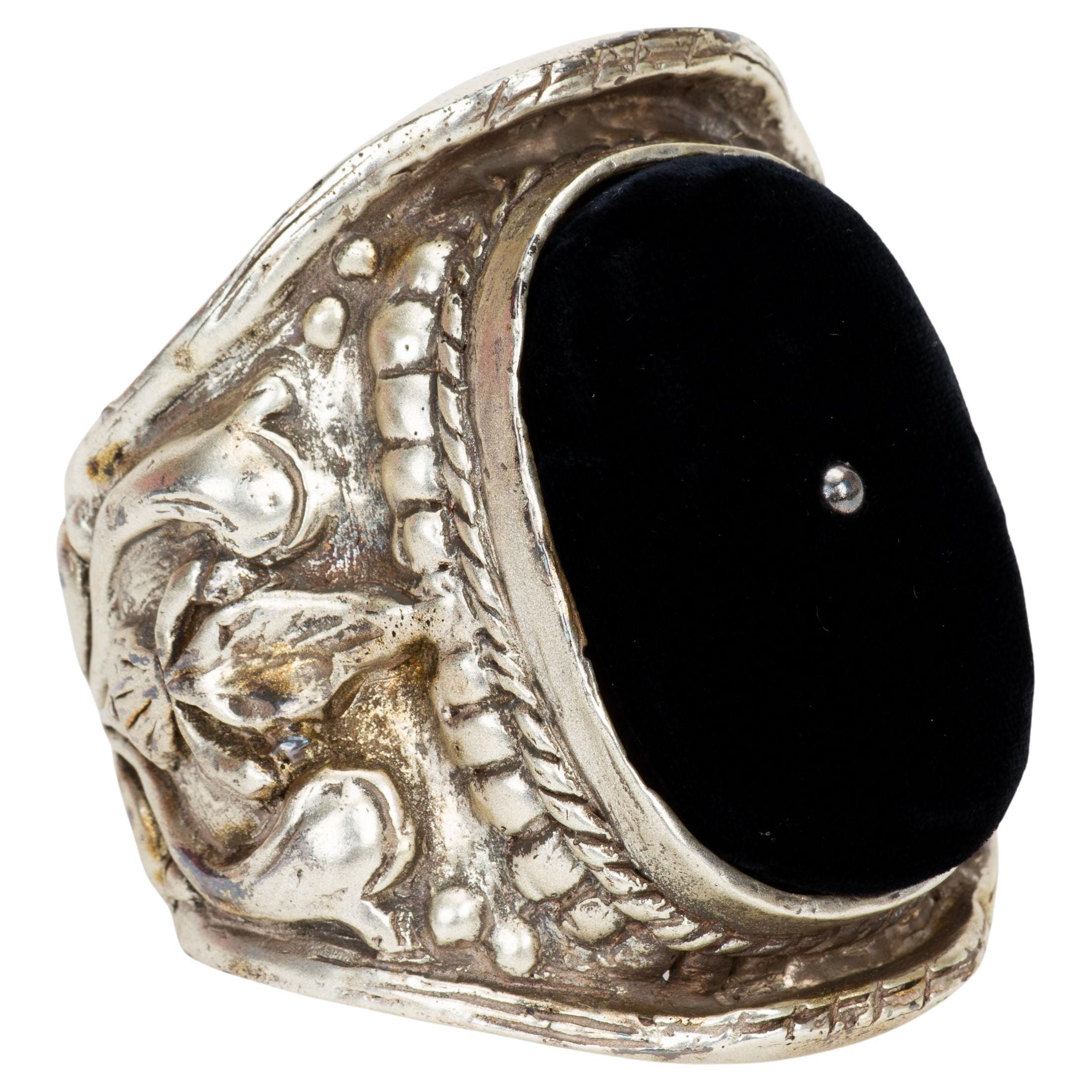 Yves Saint Laurent Velvet Cuff Bracelet