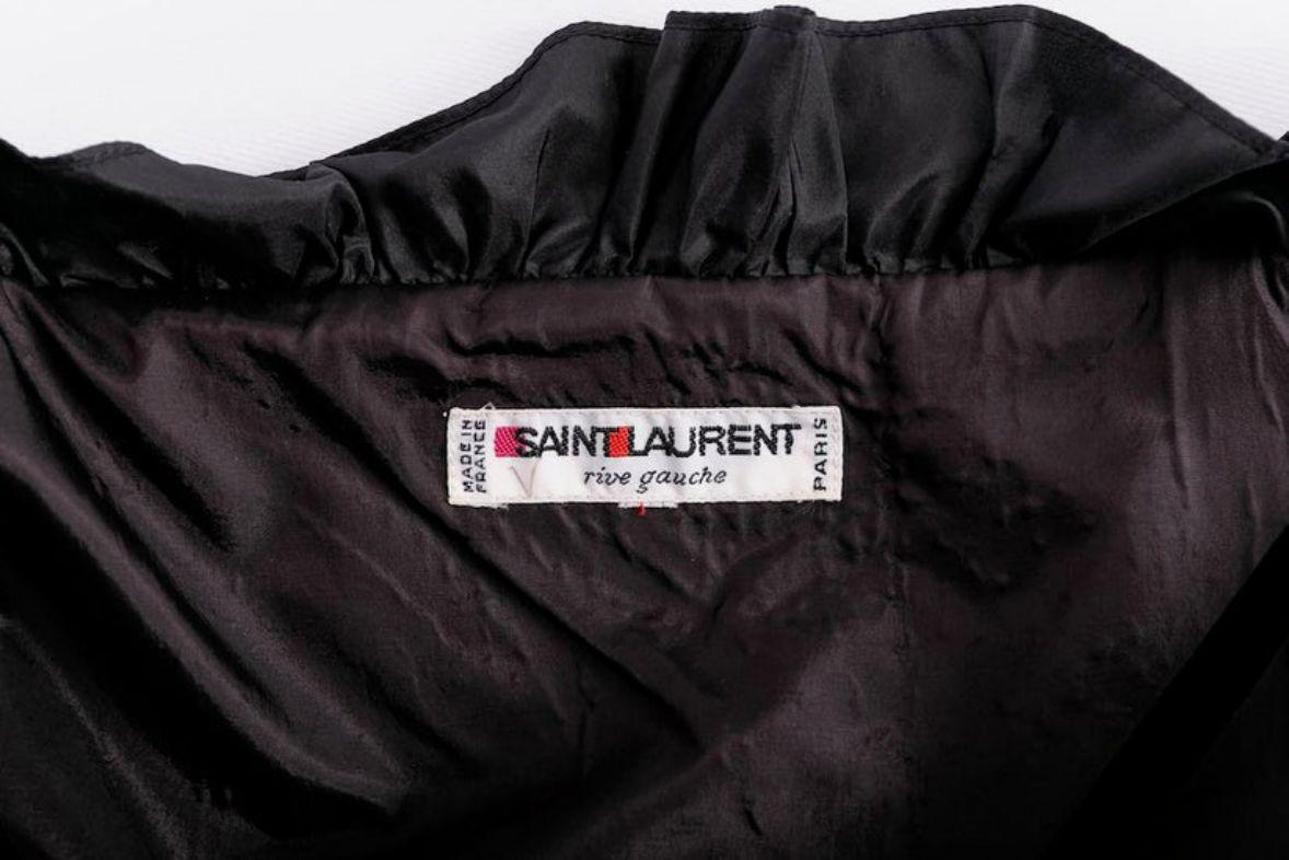 Yves Saint Laurent Velvet Dress, Size 36FR For Sale 3