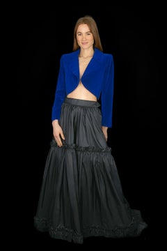 Yves Saint Laurent velvet jacket by Yves Saint Laurent Haute Couture circa 1988