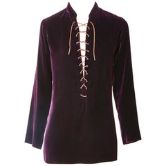 Yves Saint Laurent Velvet Safari Tunic