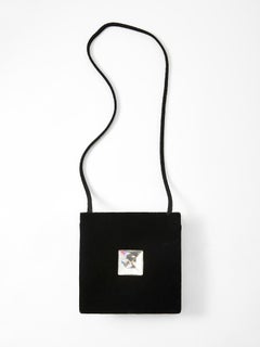 Yves Saint Laurent Velvet Shoulder Bag