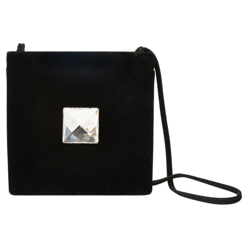 Yves Saint Laurent Velvet Shoulder Bag For Sale