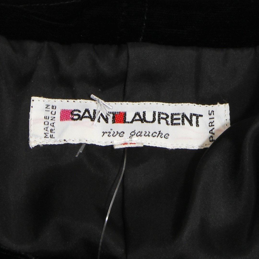 Black Yves Saint Laurent Velvet Tank Corset Circa 1970’s