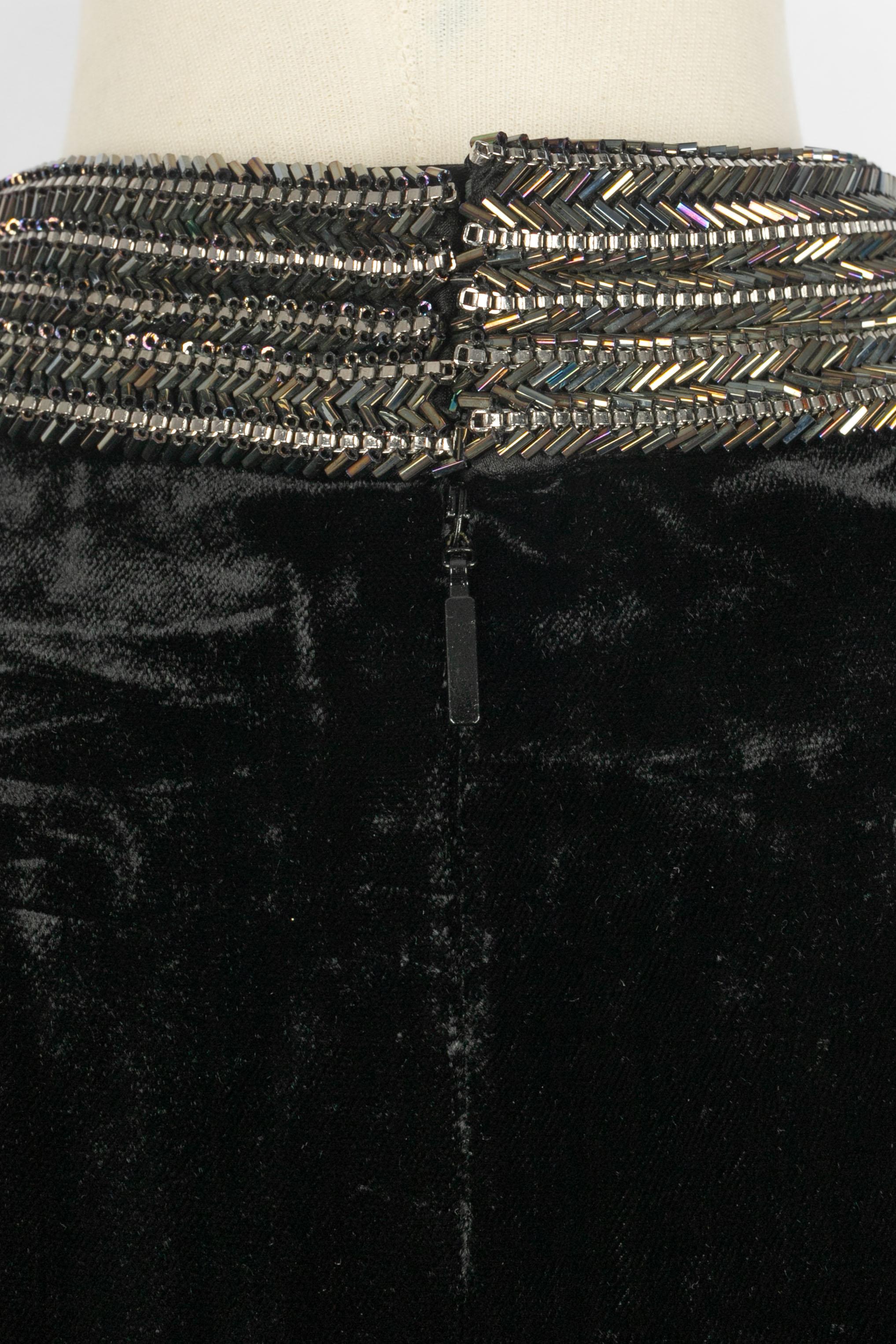 Yves Saint Laurent velvet tunic dress For Sale 1