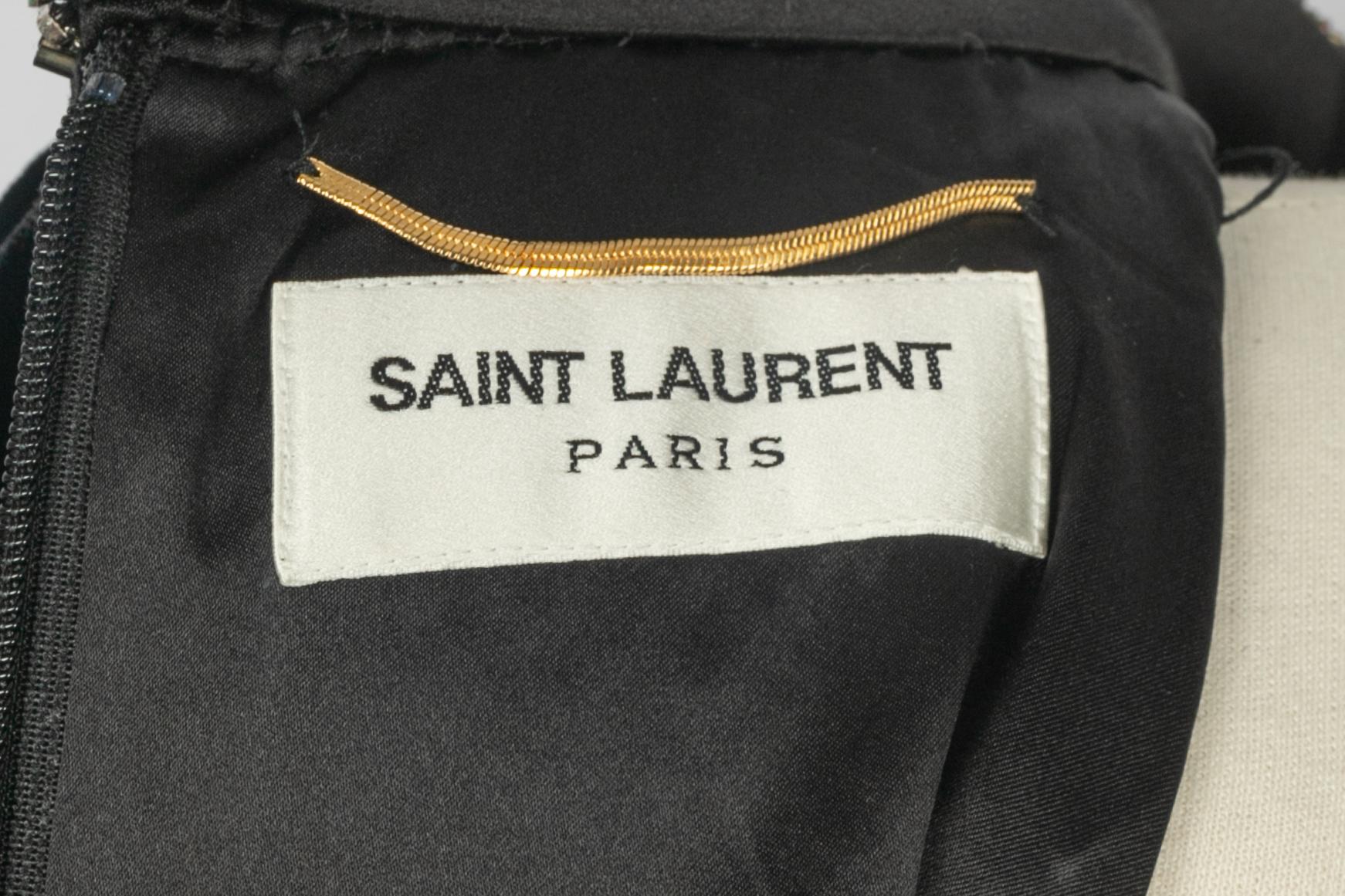 Yves Saint Laurent velvet tunic dress For Sale 4