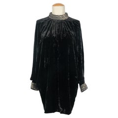 Yves Saint Laurent velvet tunic dress
